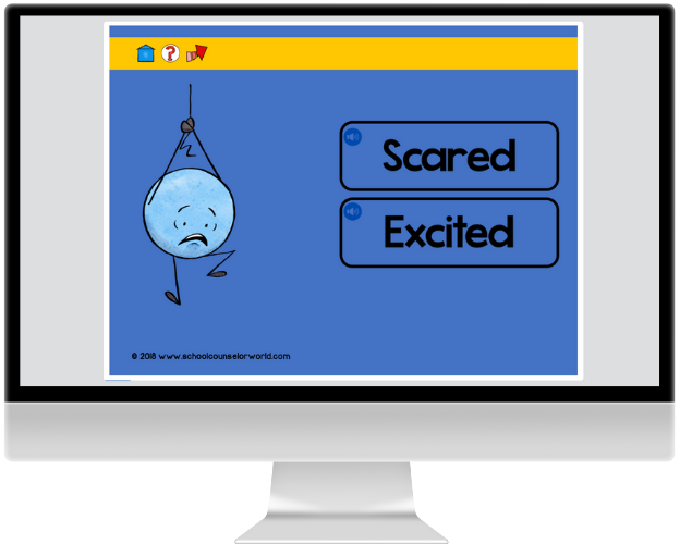 Scared vs Excited Slide