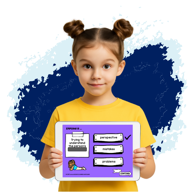 Girl with tablet